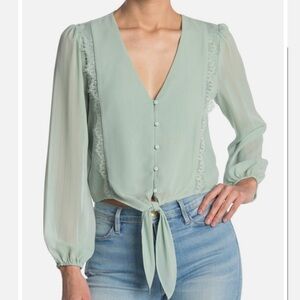 WAYF Where Are You From Button Front Blouse